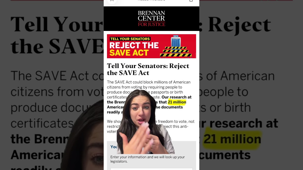 The SAVE Act Must Fail