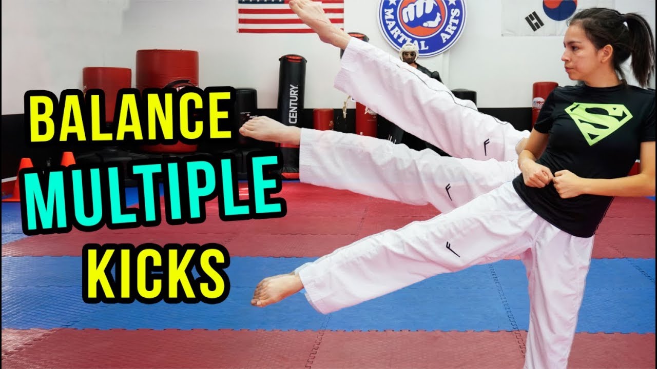 How to Do Multiple Kicks Without Putting Your Foot Down | Samery Moras Taekwondo