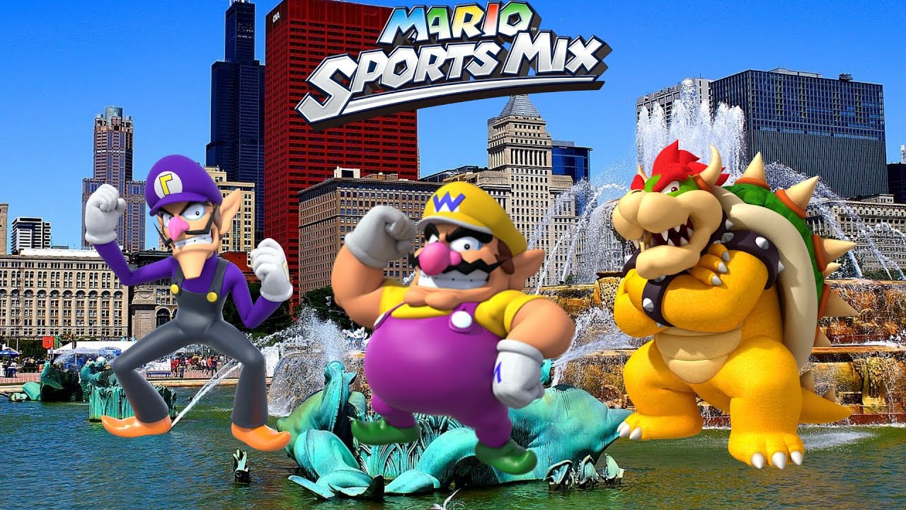 Mario Sports Mix - Dodgeball Tournament #232: Mushroom Cup (3 players, Normal)