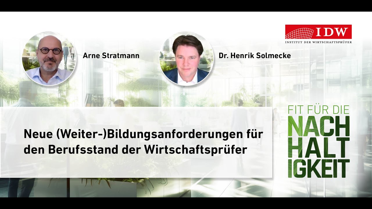 3#6 Neue (Weiter-)Bildungsanforderungen für den Berufsstand der Wirtschaftsprüfer