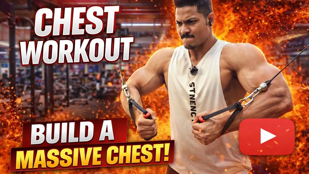CHEST WORKOUT |  BEST CHEST EXCERCISES FOR BIGGER CHEST 