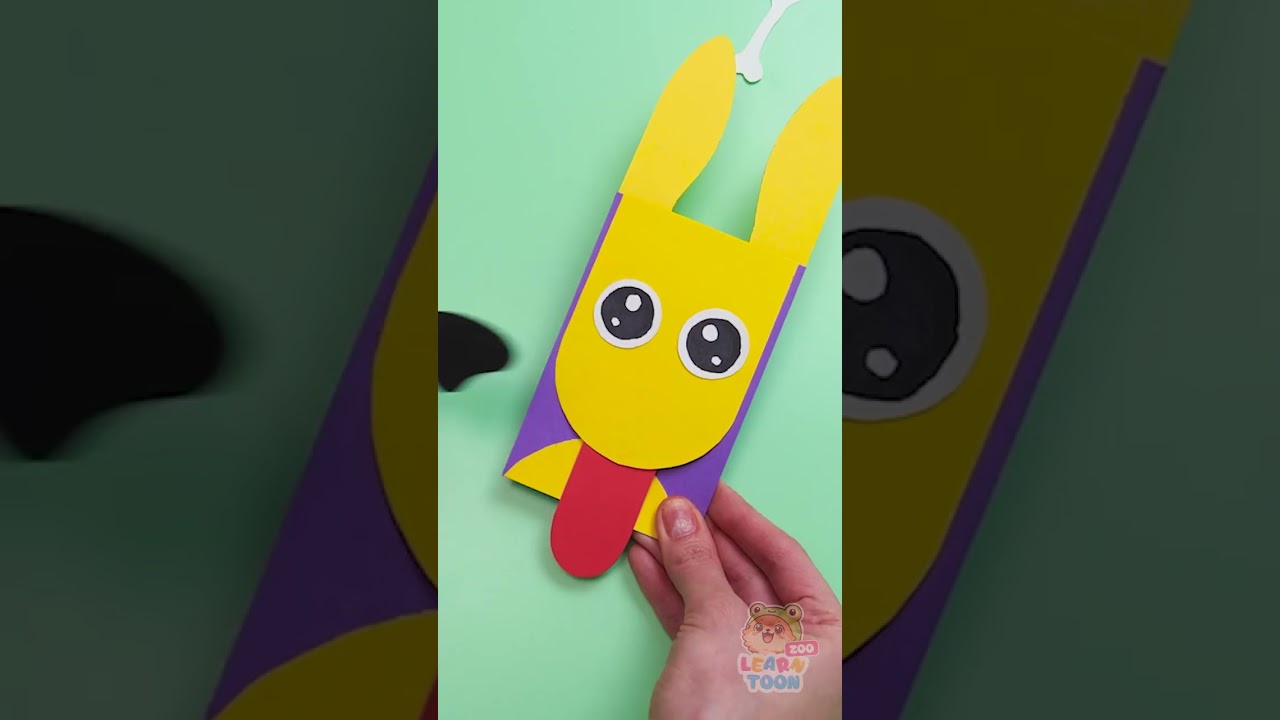🐶 Yay! We Made A Moving Puppy Card 🧷 From Paper And It's So Cute! 💌
