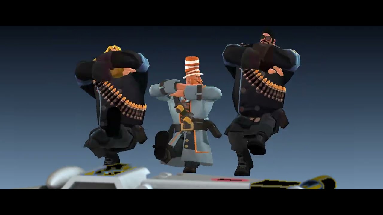 TF2 Memes Big Joey Soundsmith and Bearded Expense Dancing on Muselk's B Wing Starfighter