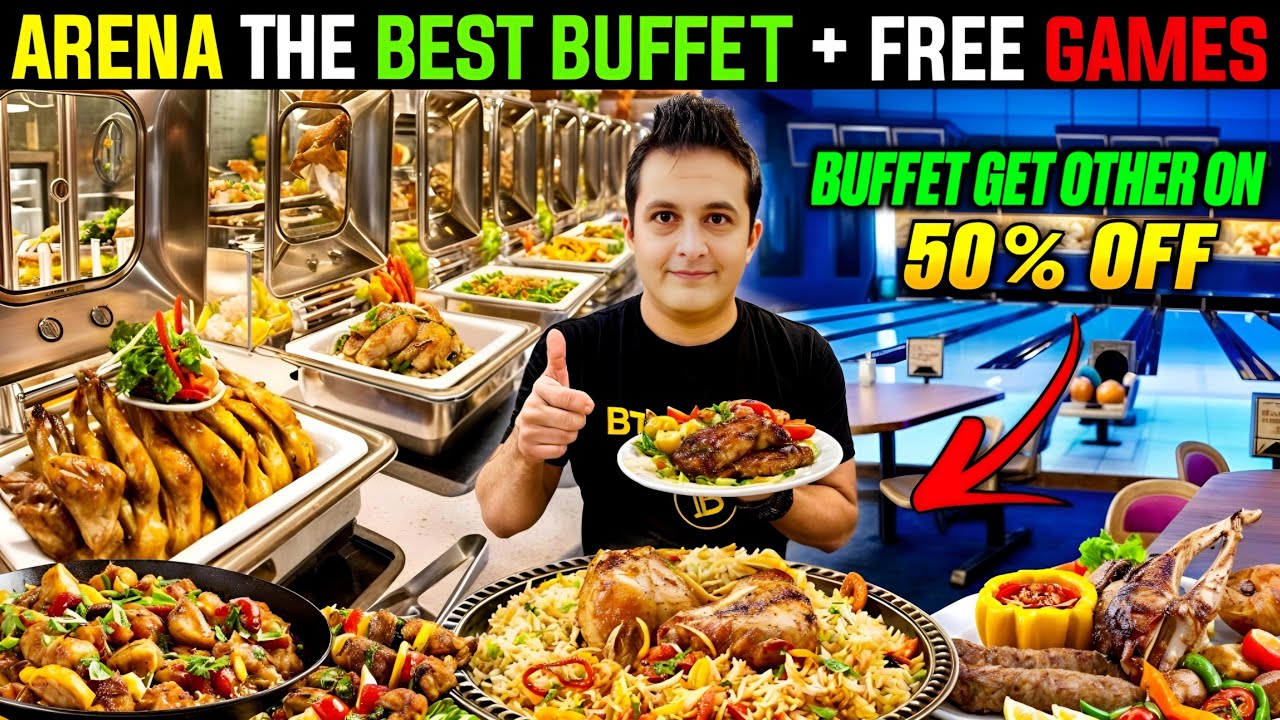 Arena Rangoli Best Buffet Restaurant in Karachi + Free Games! 😍 (50% OFF!) #buffetinkarachi