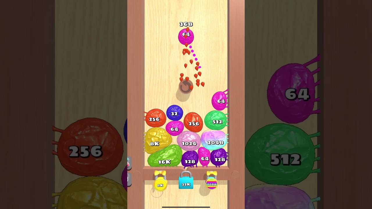 BLOB Merge 3D 2048 #shorts