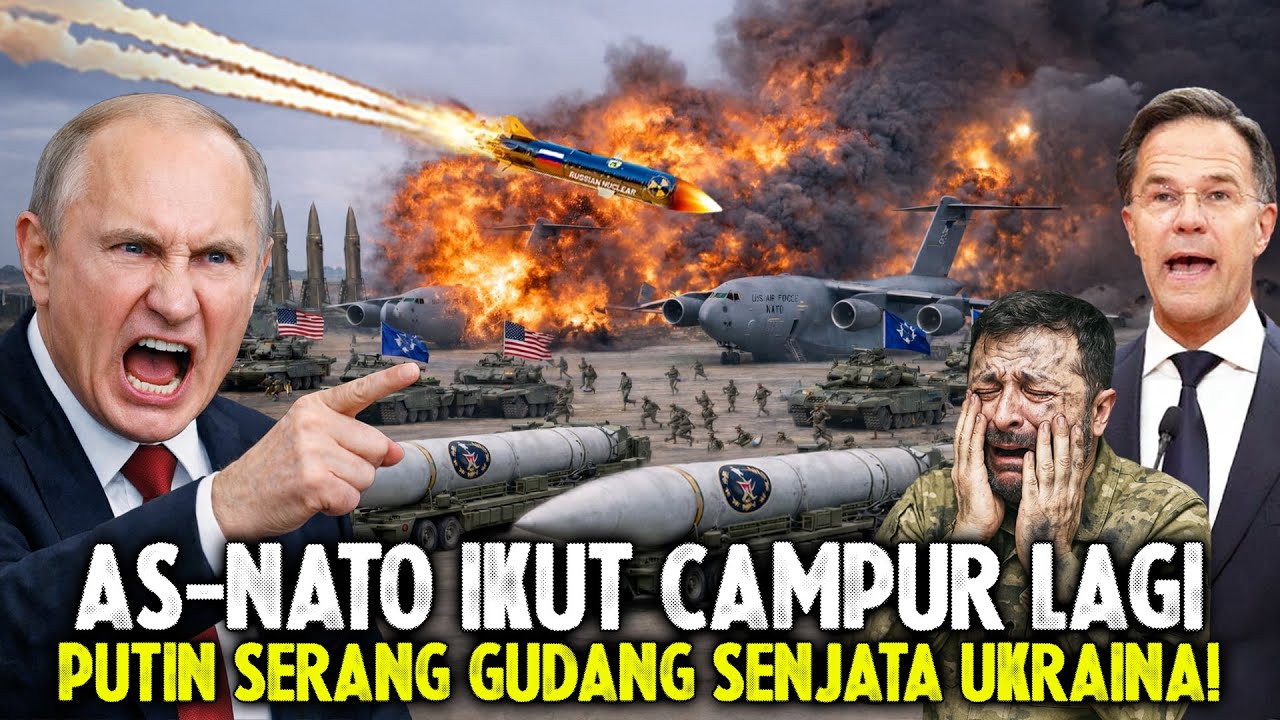 AS–NATO Kirim Alutsista ke Ukraina? Rusia Langsung Luncurkan Rudal Gudang Senjata Ukraina Diratakan?
