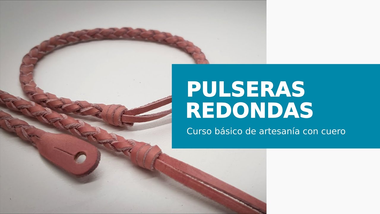 Cómo hacer PULSERAS de CUERO trenzadas.