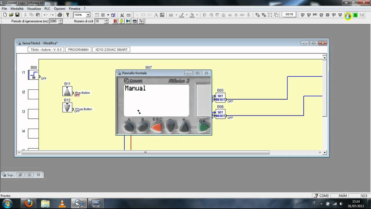 09 - Auto or Manual selector (CROUZET MILLENIUM 3)