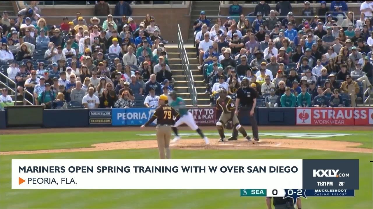Mariners open spring training with win over San Diego