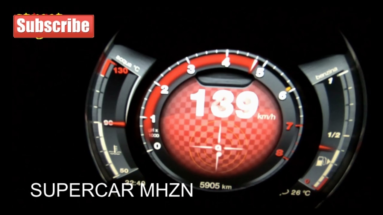 Abarth 595 cabrio 145hp Acceration From 0-180