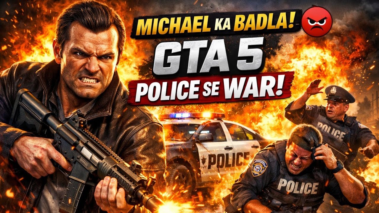 Michael ka Police se Badla 😡 | Ultimate GTA Action
