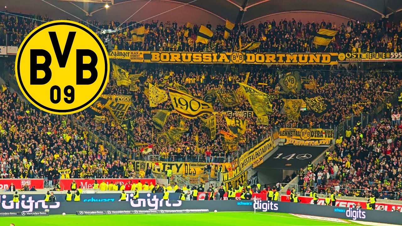 6.000 Dortmund Fans in Stuttgart | 
