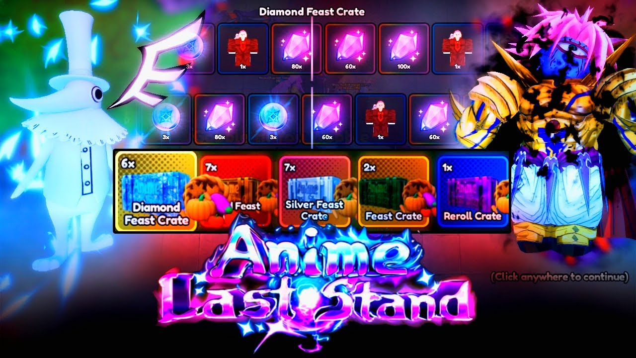 New Crates Opening in Anime Last Stand Roblox