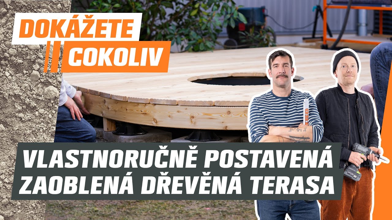 Stavba zaoblené dřevěné terasy | OBI