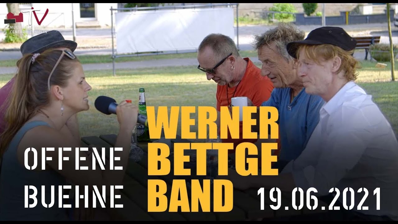 Interview mit der WERNER BETTGE BAND bei der offenen Bühne im MKC Templin vom 19.06.2021