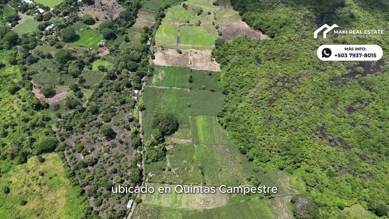 ¡Quintas Campestres en Quezaltepeque, El Salvador! Lotes en Preventa a $40,000 - Inversión Segura