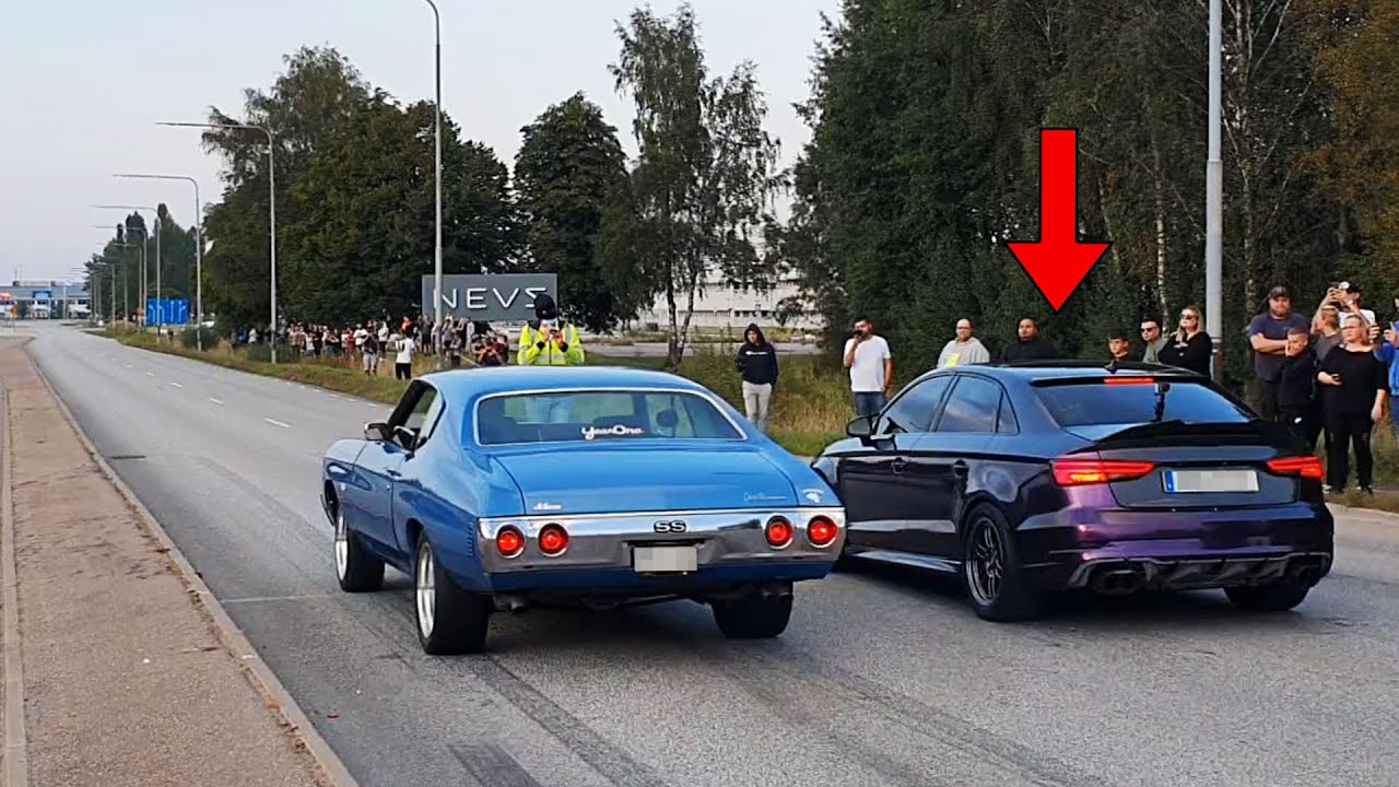Guy brings 850hp Audi RS3 to local street race - Launch Control