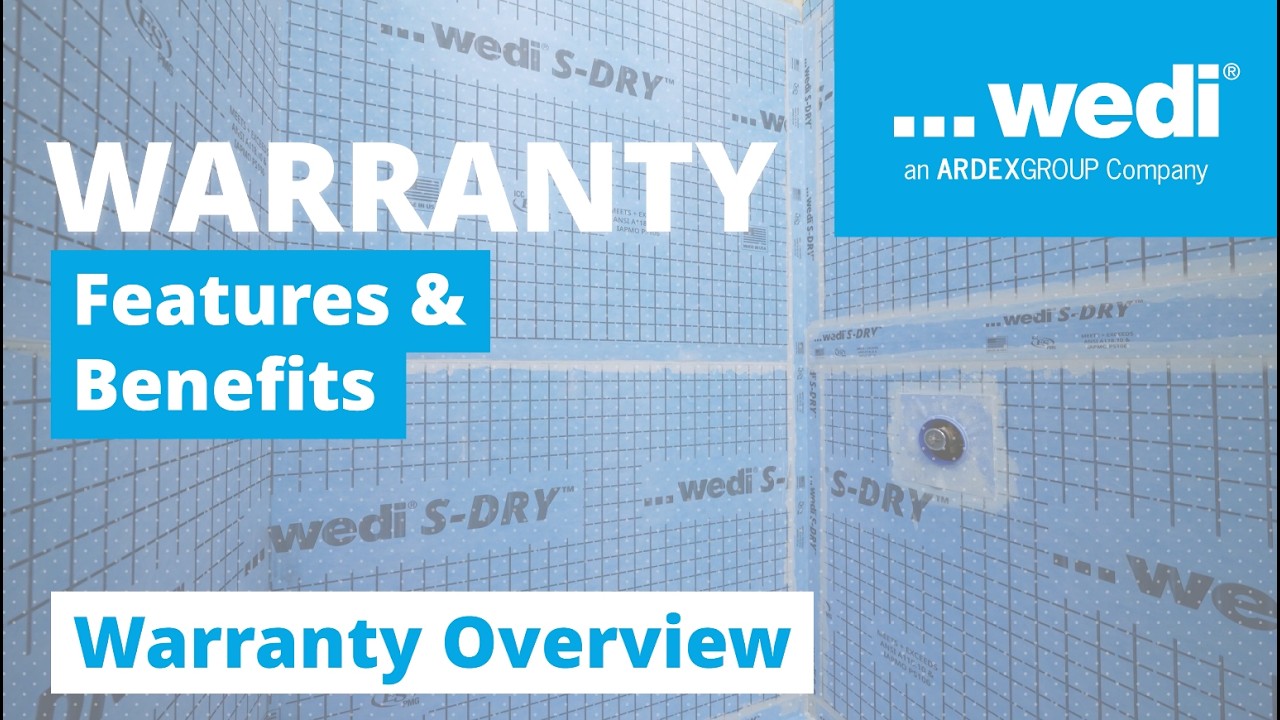wedi Limited Warranties - Features and Benefits