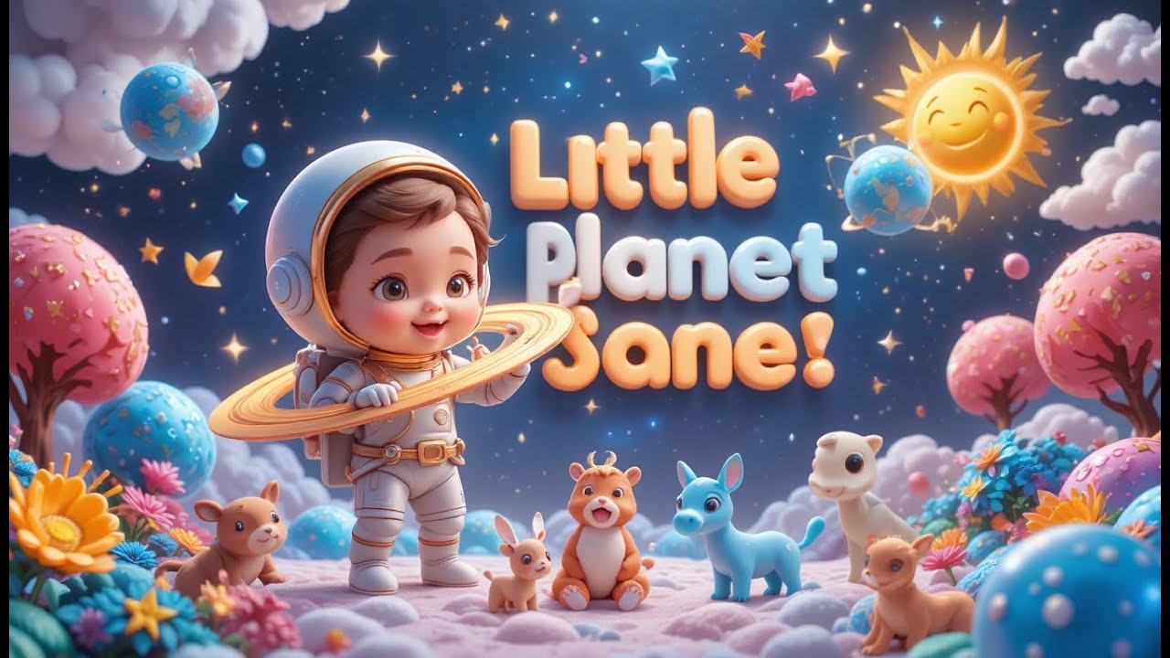 Little Planet Song 🌍🪐✨ | Space & Earth Learning Song for Kids | Nursery Rhymes & Baby Songs