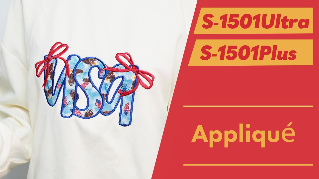 Smartstitch Embroidery Machine S-1501Ultra & S-1501Plus Learn Embroidery Applique Embroidery