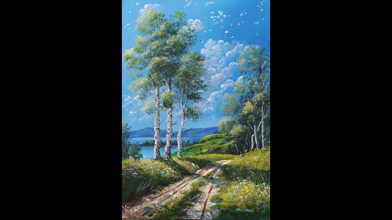 Manzara  Akrilik Boya  Landscape Painting