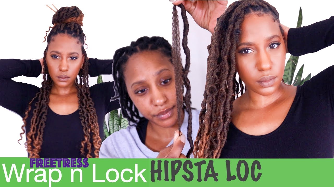 FreeTress Wrap N Lock HIPSTA LOC | Individual Wrap Method Tutorial |NO MORE KNOTS