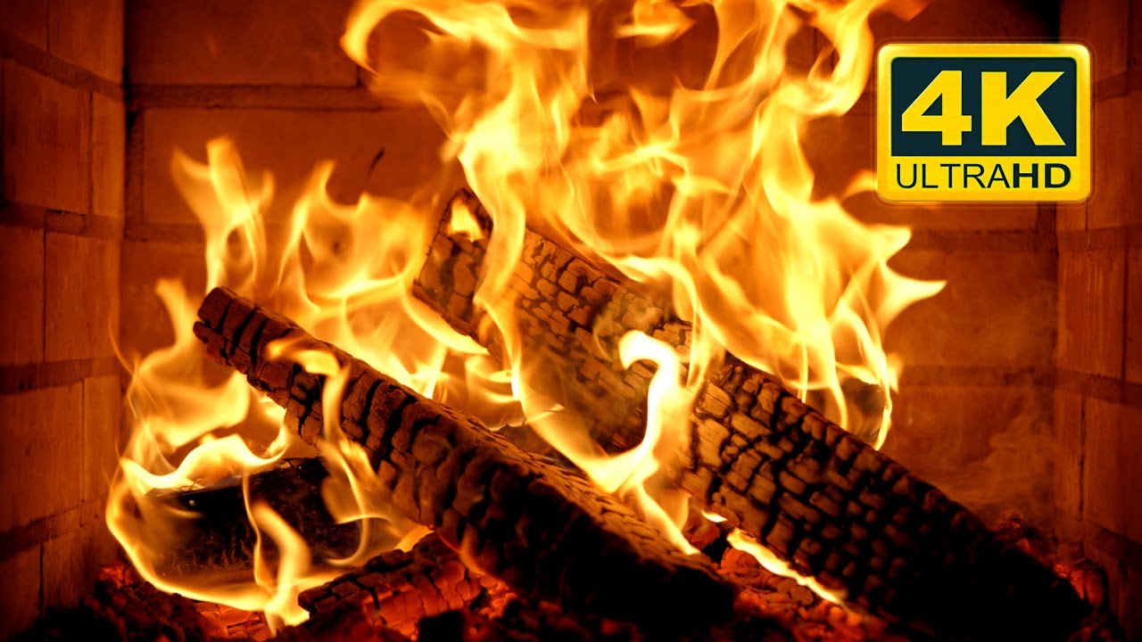 🔥 Cozy Fireplace 4K (12 HOURS). Fireplace Ambience with Crackling Fire Sounds. Fireplace Burning 4K
