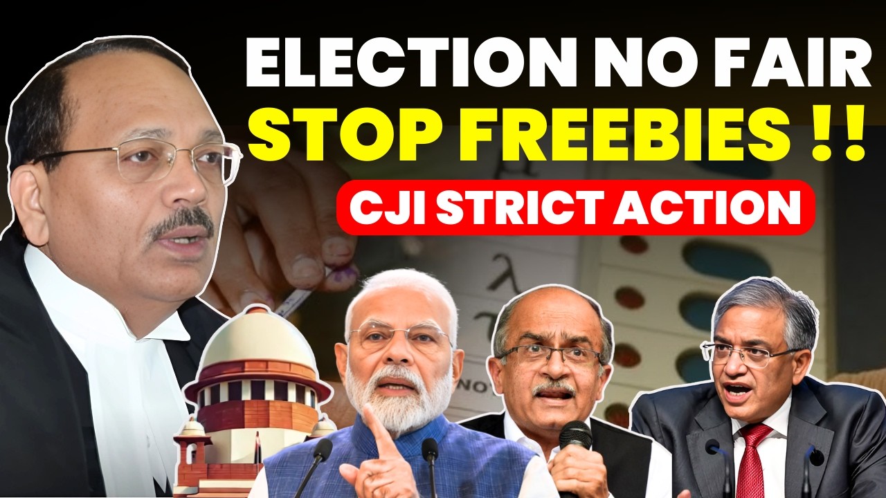 ELECTION NO FAIR.....STOP FREEBIES NOW....CJI STRICT ACTION SOON #supremecourtofindia #freebies