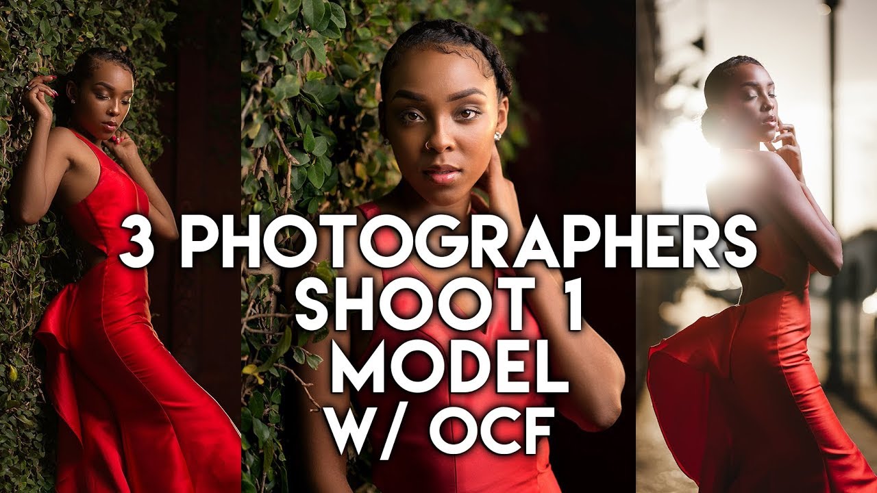 3 PHOTOGRAPHERS SHOOT THE SAME MODEL w/ Off Camera Flash (OCF)