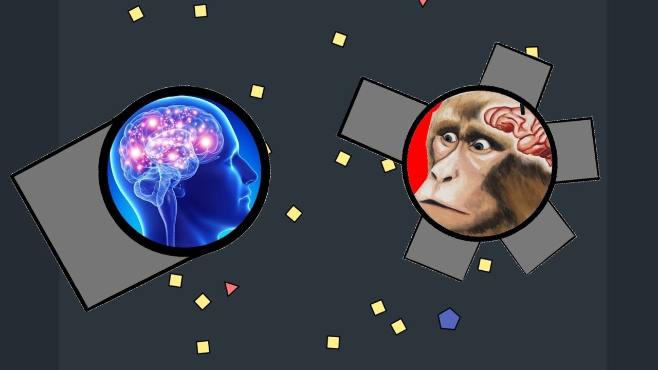 Diep.io Ram anni vs monkey fighter users