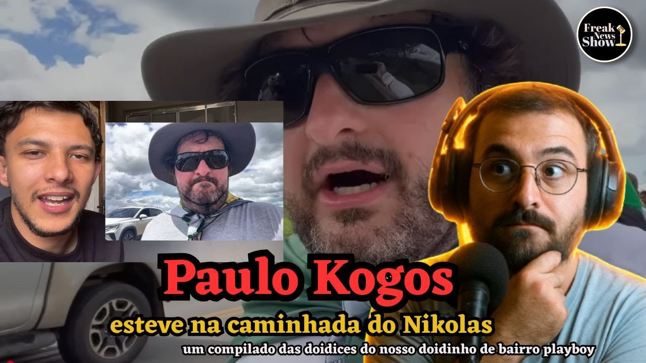 Paulo Kogos foi para a caminhada do Nikolas Ferreira (react 