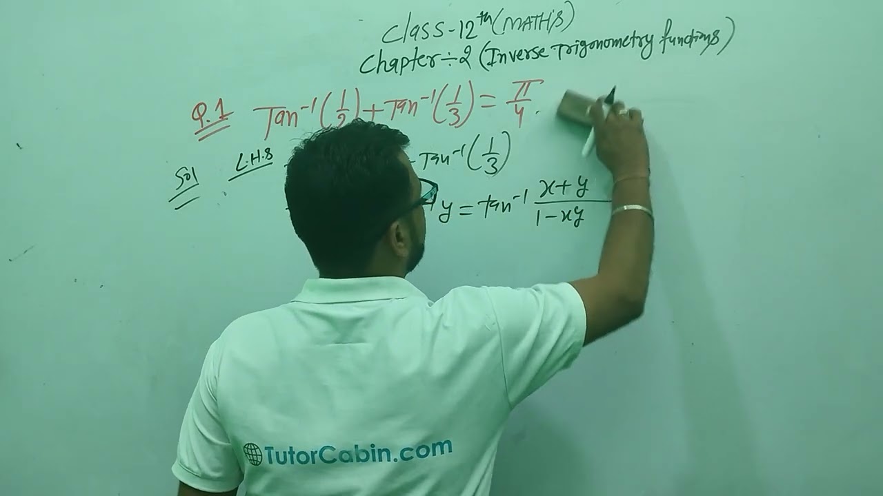 Class 12 Maths | Inverse Trigonometric Functions | Q1 | TutorCabin