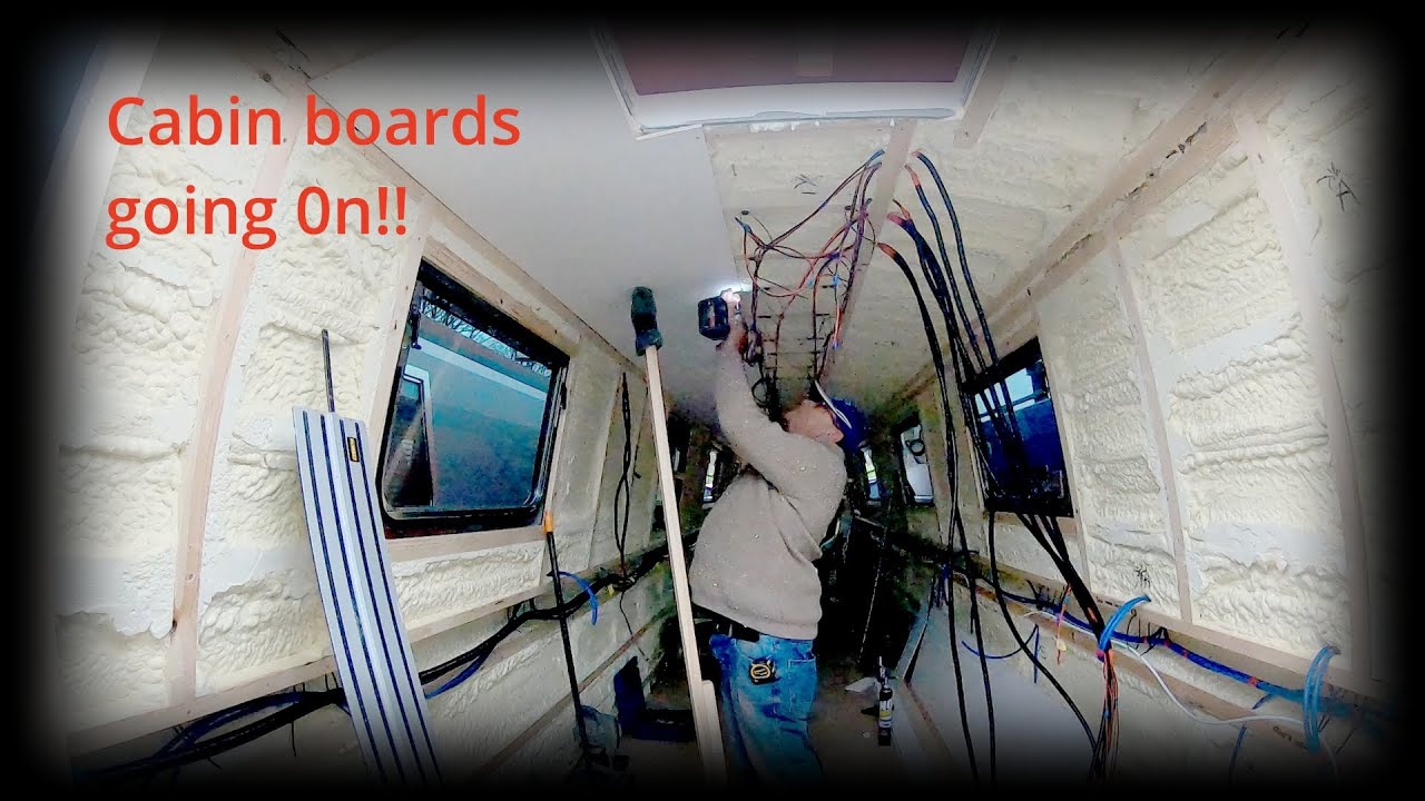 Narrowboat Build. EP16, Cabin roof boards. #narrowboatbuild  #canalboat  #boatbuilding