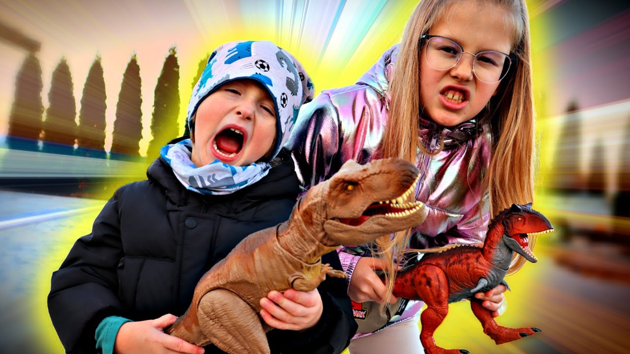 MARCEL I HEJKA TU LENKA ŁOWCY DINOZAURÓW - JURASSIC WORLD
