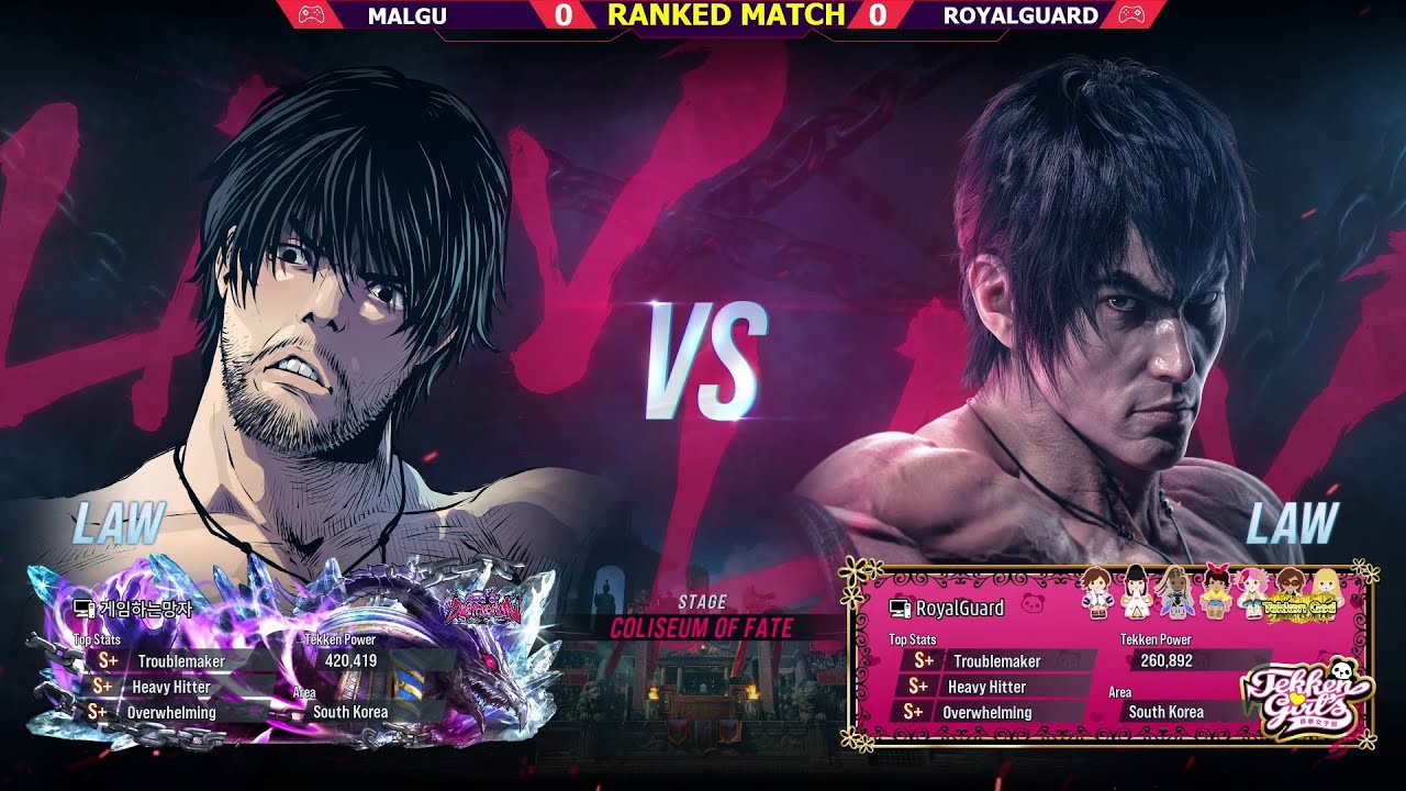Tekken 8 | Malgu (Law) VS RoyalGuard (Law) Ranked Matches
