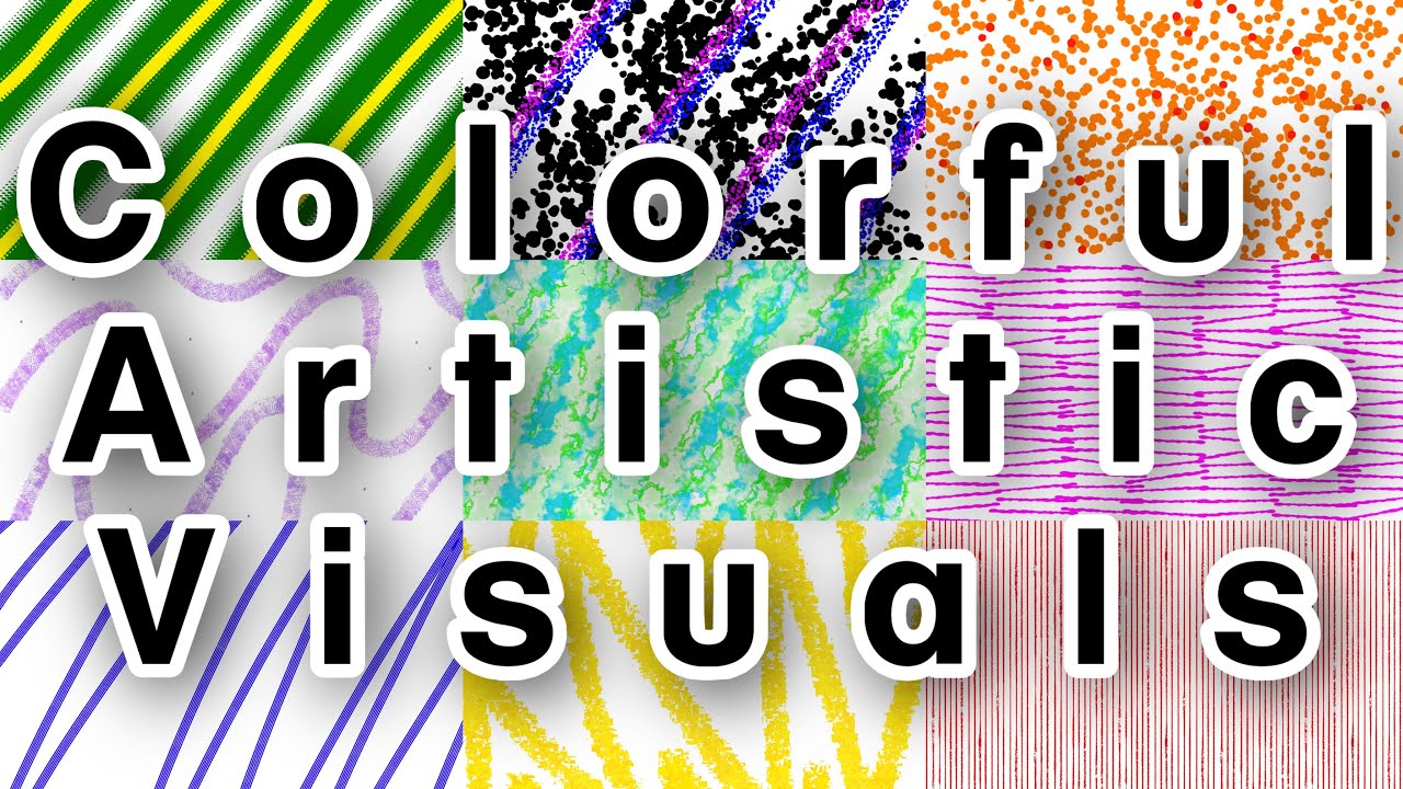 Colorful Artistic Shapes and Graphics | 1 Hour Visuals | No Sound | No Copyright