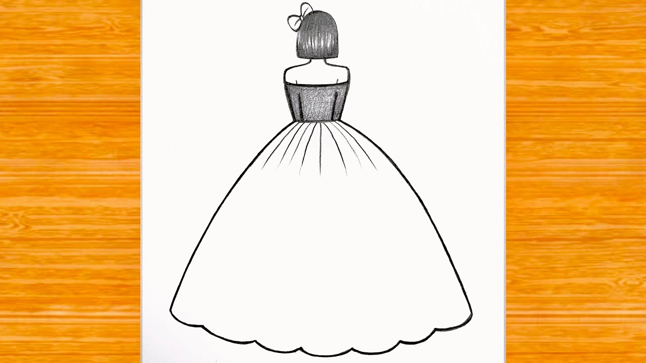 How to draw a girl backside drawing / girl drawing / pencil drawing / Easy drawing