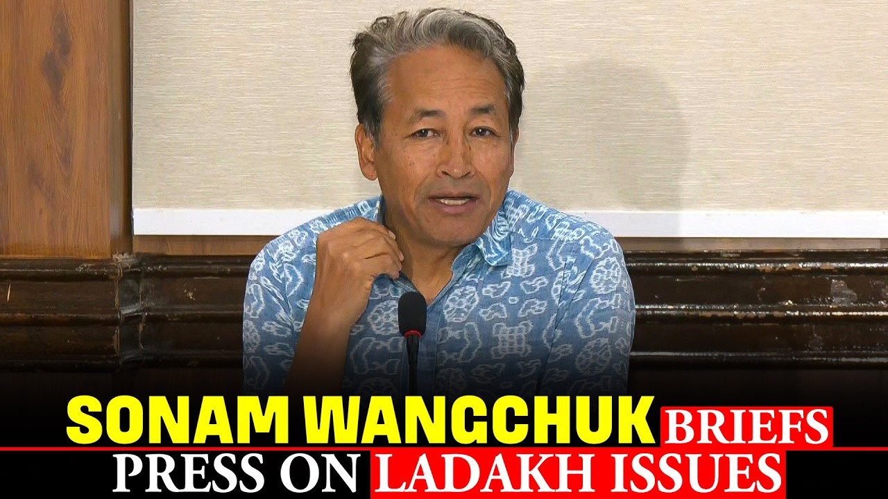 LIVE: Activist Sonam Wangchuk Holds Press Conference on Ladakh Issues One Year After Leh Violence