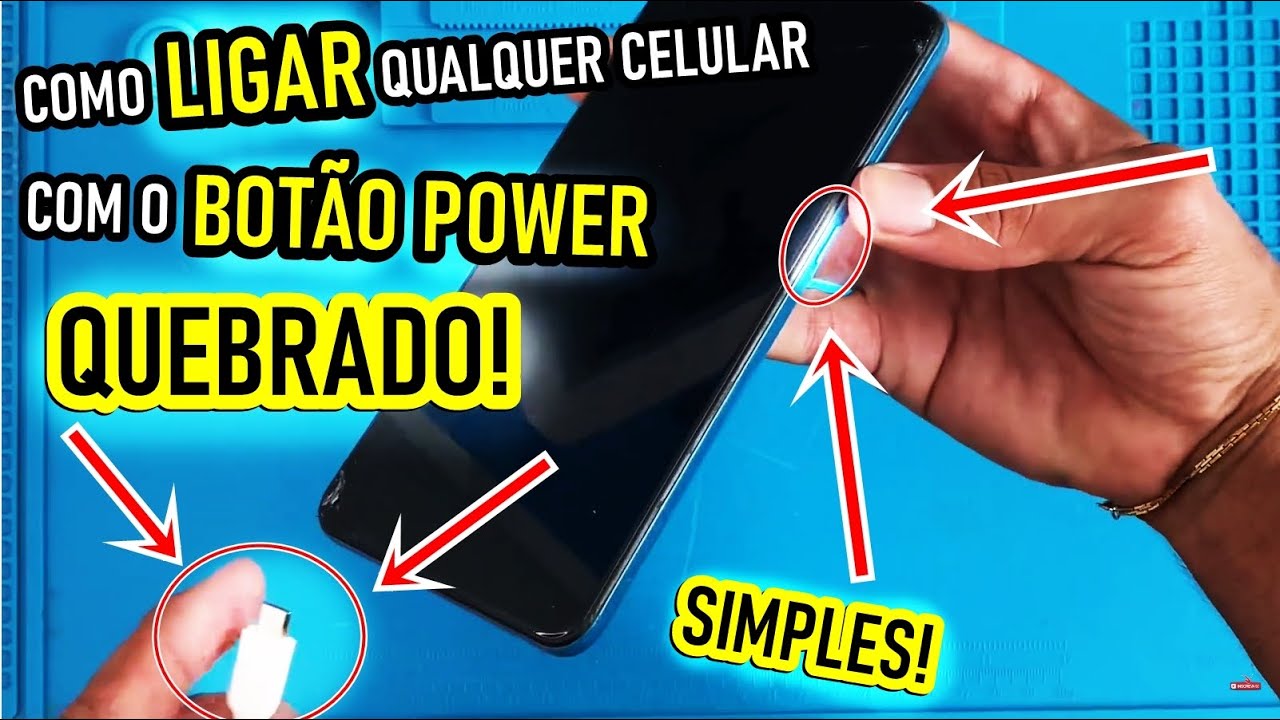 Como ligar QUALQUER celular com o bot&atilde;o POWER QUEBRADO! ( TODA LINHA SAMSUNG ) NOVO METODO.