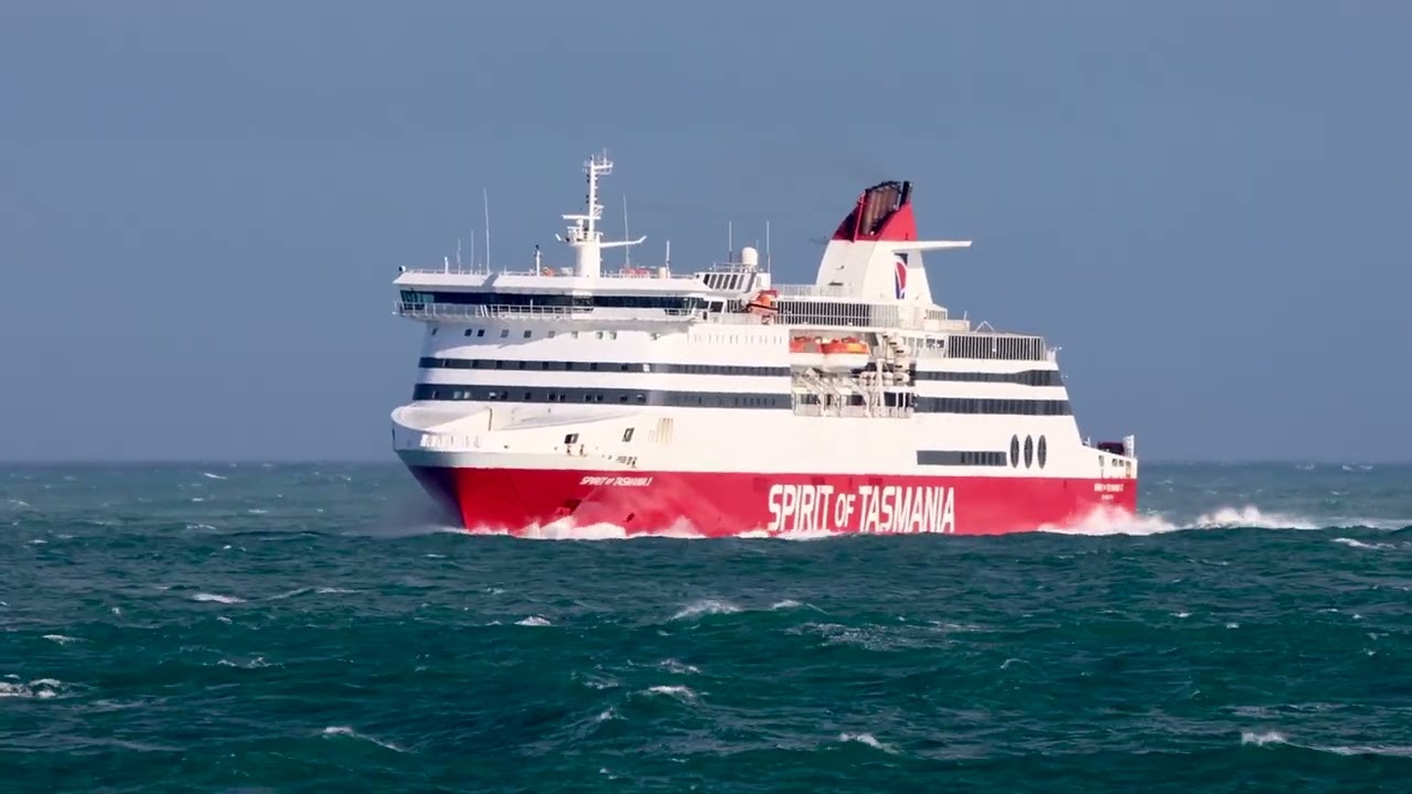 The Spirit of Tasmania 1 inbound at Point Lonsdale, Victoria, Australia.