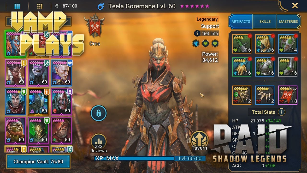 RAID: Shadow Legends | Teela Goremane Guide | Vamp Plays