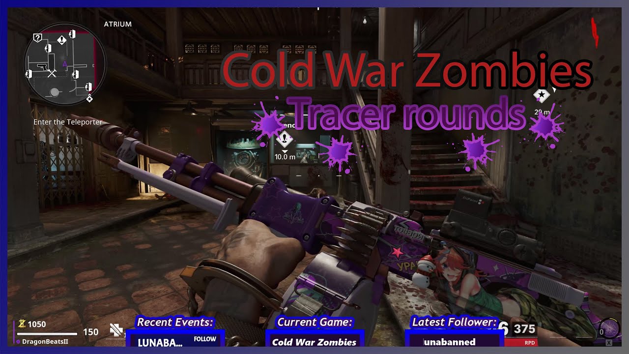 Cold War Zombies: Purple lazors! (Tracer rounds showcase)