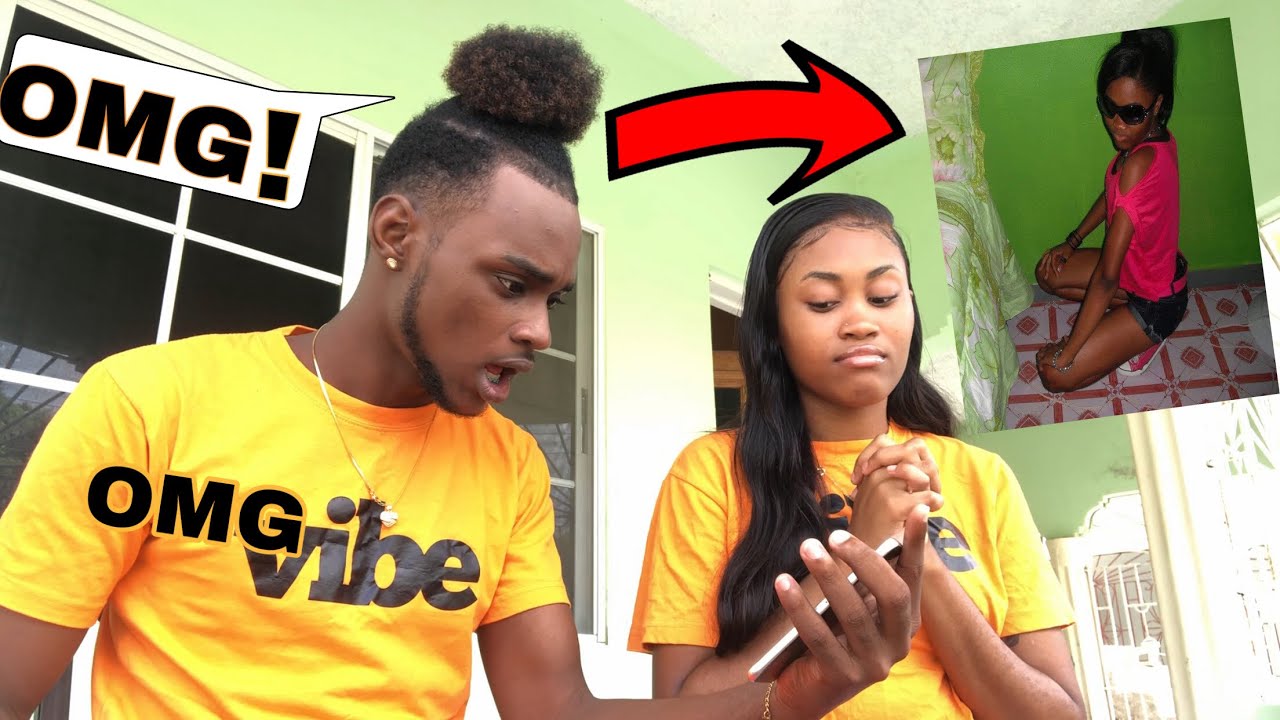 REACTING TO MY GIRLFRIEND OLD PHOTOS *Funny reaction*