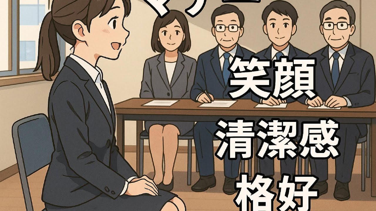 日本就職N2 面試禮儀說明 “マナー 笑顔 清潔感 格好”