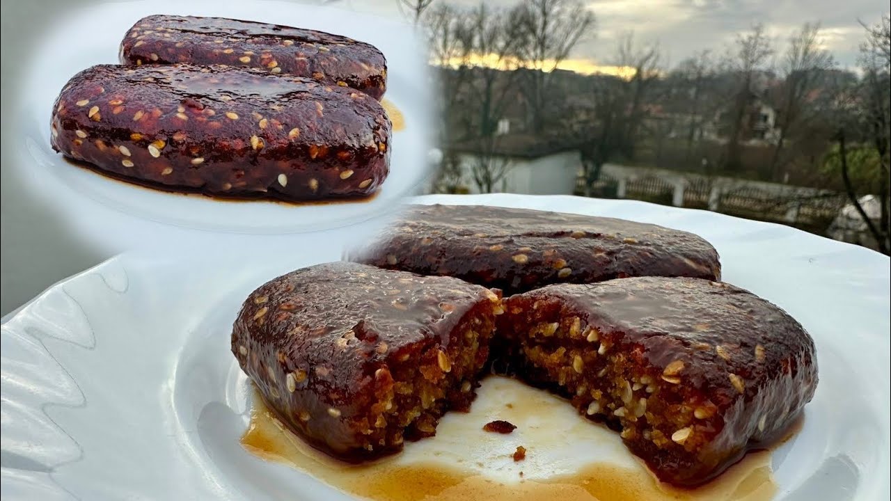 HURMASICE SA SUSAMOM I PEKMEZOM Recept sa tacnim mjerama koje ce uspjeti svima
