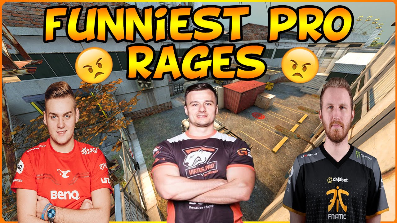 CSGO FUNNIEST PROFESSIONAL PLAYER RAGES !!