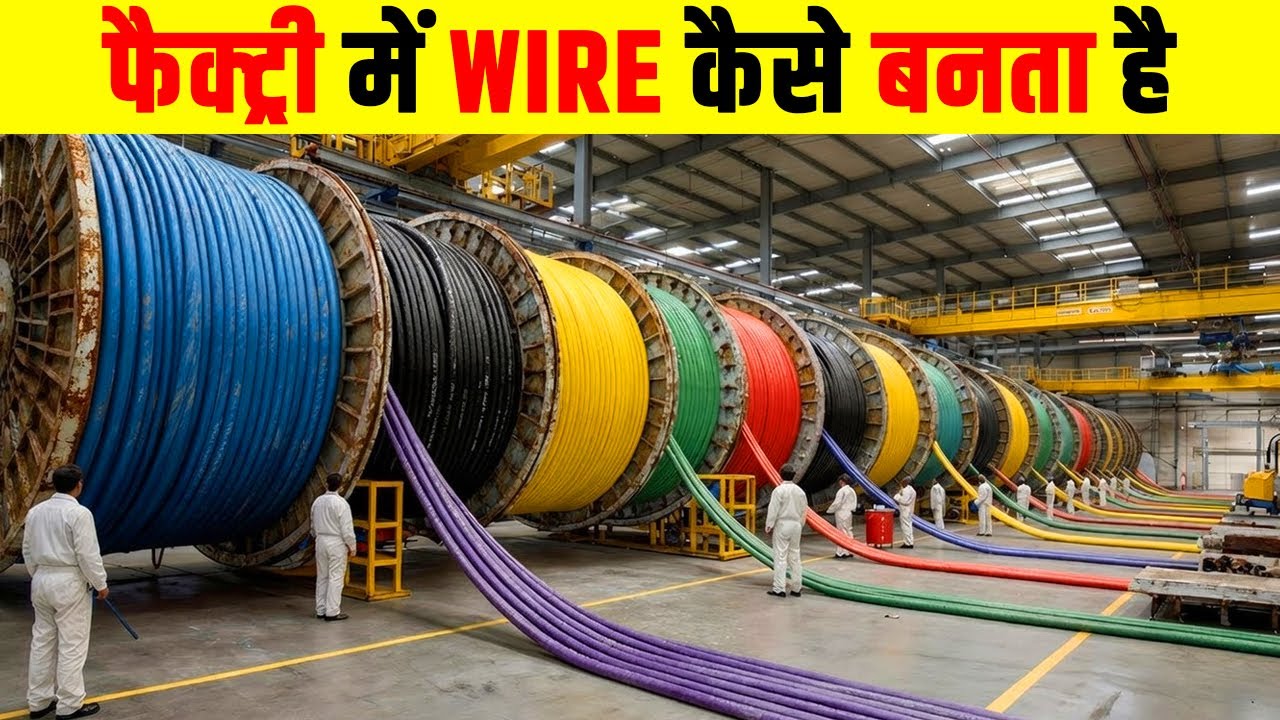 इलेक्ट्रिक केबल कैसे बनाई जाती है | How To Make Electric Cable | Electric Cable Mass Production