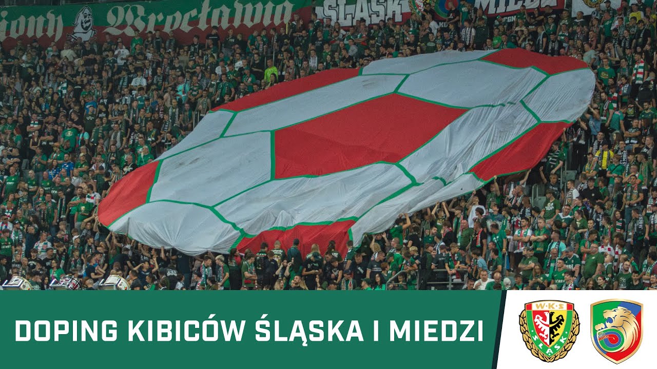 KIBICE: Zgodowy doping kibiców Śląska i Miedzi