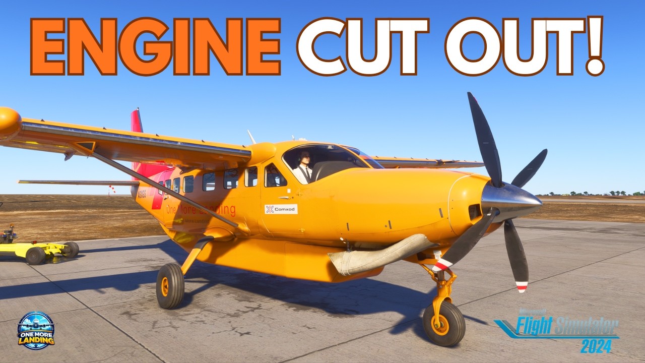 Engine FAILURE at Touchdown… I Lost CONTROL of the Grand Caravan | MSFS 2024 Career Mode