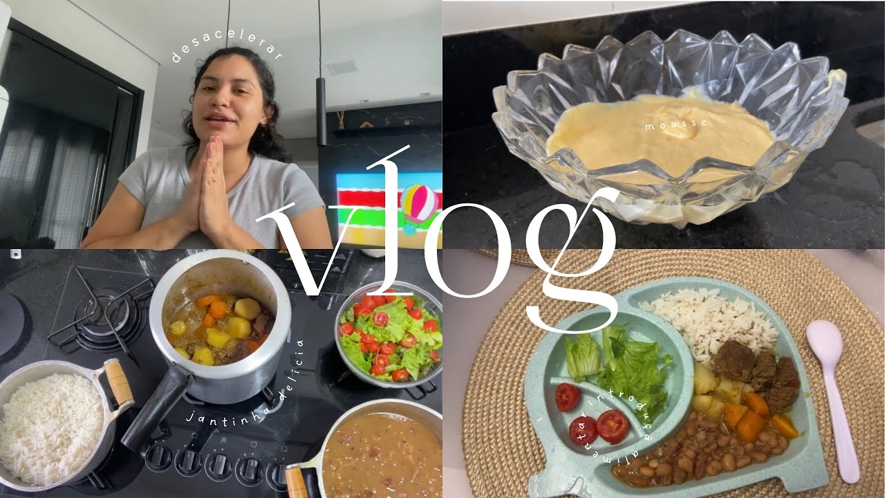 vlog: mousse para o marido, desacelerar é difícil, carne de panela que estava com vontade